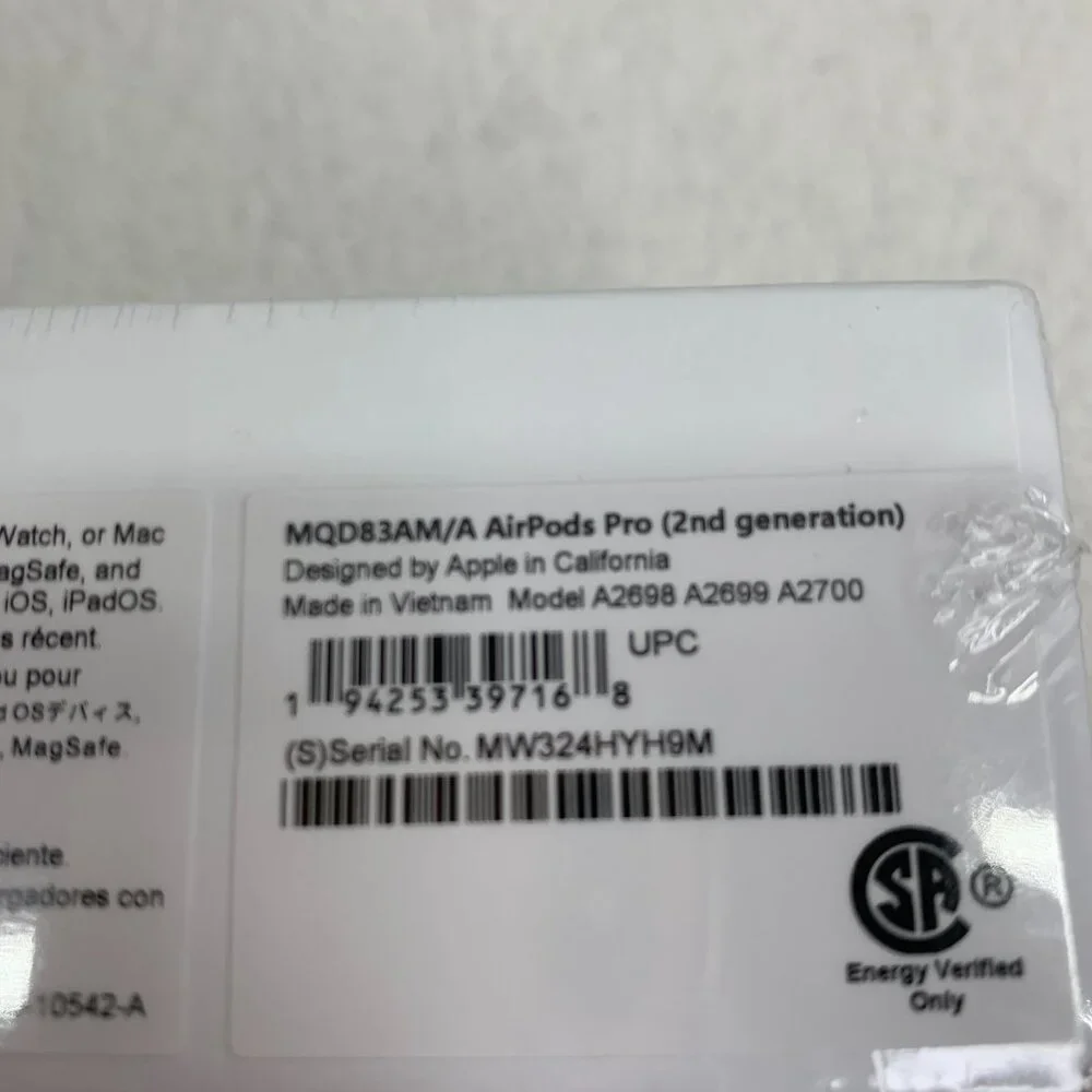 Apple AirPods Pro 2nd Generation with MagSafe Wireless Charging Case Sealed Box